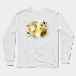 Yellow abstract watercolor background Long Sleeve T-Shirt